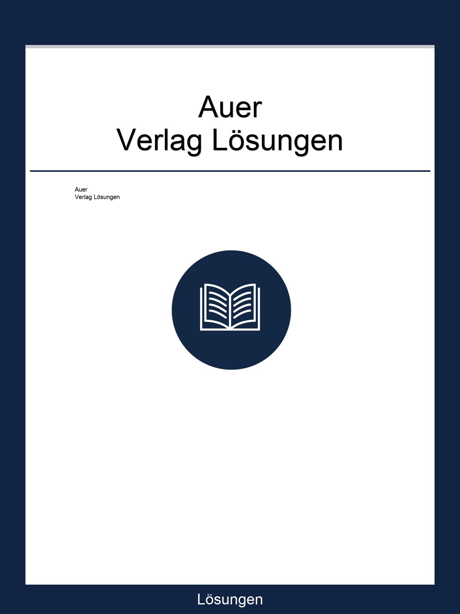 Auer Verlag Lösungen
