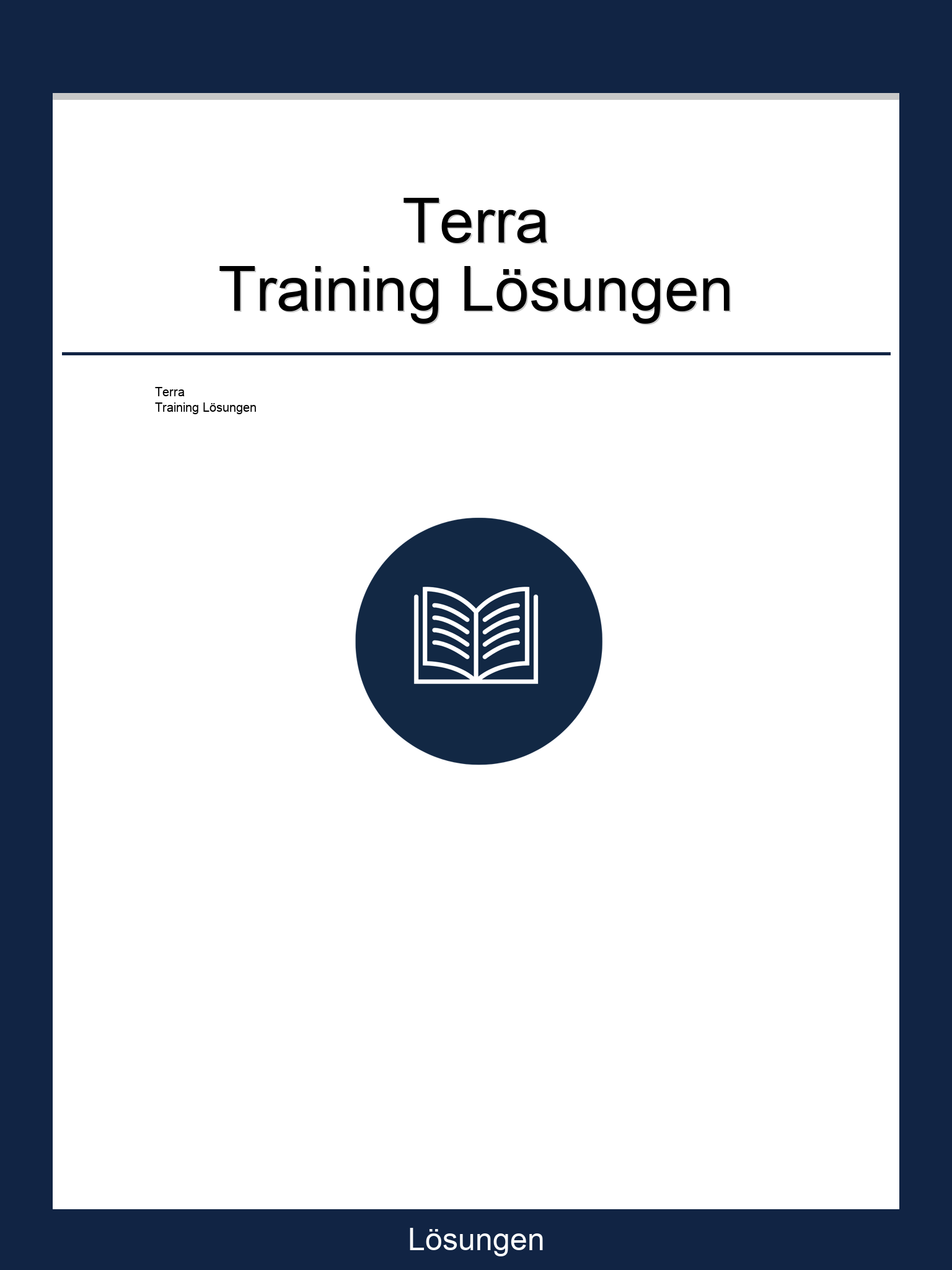 Terra Training Lösungen
